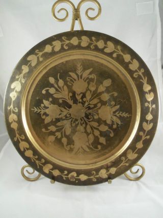 Antique Copper Decorative Platter photo