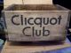 Vintage ~ Clicquot Club ~ Wooden Crate ~ Graphics ~ Check It Out Boxes photo 6