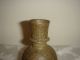 Antique Persian Copper Hand Engraved Candle Holder Metalware photo 5