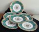 6 Copeland Jeweled Plates Imported By Davis Collamore & Co.  1820 - 1887 Plates & Chargers photo 4