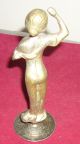 Vintage Copper Woman Figurine 325 Grams Metalware photo 3