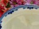 Antique Grindley Semi Porcelain Platter ~ Flow Blue Idris Platters & Trays photo 2