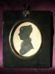 Antique English Silhouette Of A Young Lady With Lovely Gilt Detail,  C 1820 Nr Other photo 1