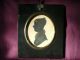 Antique English Silhouette Of A Young Lady With Lovely Gilt Detail,  C 1820 Nr Other photo 2