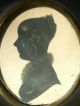 Antique English Silhouette Of A Young Lady With Lovely Gilt Detail,  C 1820 Nr Other photo 3
