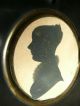 Antique English Silhouette Of A Young Lady With Lovely Gilt Detail,  C 1820 Nr Other photo 4