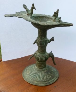 16thc Southern India Bronze Grease Lamp Estate Find Museum Quality Persian photo