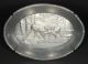 Vintage French aluminum Bread Tray,   stag Battle Metalware photo 1