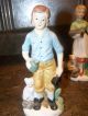 Homco Couple With Chopped Firewood Vintage Figurines photo 2