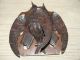 19thc Black Forest Oak Carved Plaque With Birds Other photo 1