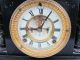 1881 Ansonia Slate & Marble Mantle Clock Open Escapement Clocks photo 4