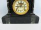 1881 Ansonia Slate & Marble Mantle Clock Open Escapement Clocks photo 5