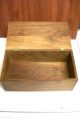 Vtg.  Teak Wood Box With Dachshund Dackel Dog Head Knob Wood Carved Figurine Boxes photo 5