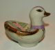 Vintage Porcelain Ceramic Mexico Pottery Gorgeous Little Duck Bird Figurine/dish Figurines photo 9