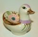 Vintage Porcelain Ceramic Mexico Pottery Gorgeous Little Duck Bird Figurine/dish Figurines photo 6