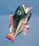 Vintage Japan Porcelain Ceramic Pottery Game Fish Bass Trout Figurine/vase Figurines photo 6