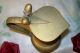 19c Brass Ewer Pitcher - Twin Acorn Finial - Art Noveau To Art Deco Era Metalware photo 6