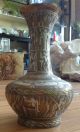 Antique Handmade Syrian/persian/islamic Copper And Silver Inlaid Vase Metalware photo 10