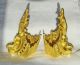 Pair Of French Gilt Bronze Sabots For Louis Xv Legs,  Quality & Condition Metalware photo 4