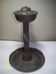 Rare Antique Covered Pewter Oil Lamp - Early 19th Century Metalware photo 3