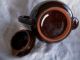 Vintage Teapot Brown Redware Pottery Ceramic With Lid Heavy. . . . Teapots & Tea Sets photo 2