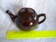 Vintage Teapot Brown Redware Pottery Ceramic With Lid Heavy. . . . Teapots & Tea Sets photo 7