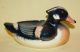 Vintage Porcelain Ceramic Pottery Gorgeous Wood Duck Bird Figurine/planter Figurines photo 6