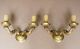 Pair Of Antique Vintage French Bronze Sconces 50 ' S - Gilded Bronze Wall Lights Lamps photo 1