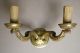 Pair Of Antique Vintage French Bronze Sconces 50 ' S - Gilded Bronze Wall Lights Lamps photo 4