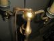 Antique Floor Lamp Green Onyx Tole Work Federal Regency Motif 3 Light Lamps photo 8