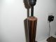 Vintage Art Deco Wooden Spanish Carlos Bas Table Lamp Lamps photo 8