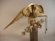 Fine Antique 19thc American Hand Carved Giltwood Eagle Spread Wings Wooden Bird Carved Figures photo 7