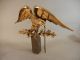 Fine Antique 19thc American Hand Carved Giltwood Eagle Spread Wings Wooden Bird Carved Figures photo 8