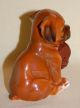 Vintage Japan Porcelain Ceramic Pottery Cute Boxer Pup With Shoe Dog Figurine Figurines photo 1