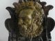 Pair Bronze Relief Sculpture King And Queen Metalware photo 6