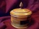 Stave Wood Treen Treenware Round Box With Lid~handmade Craftsmanship Boxes photo 5