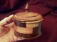 Stave Wood Treen Treenware Round Box With Lid~handmade Craftsmanship Boxes photo 7