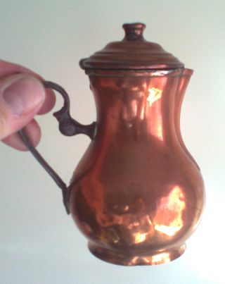 Copper Measure Pitcher With Lid Size 2 photo