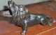 Antique Jennings Brothers Jb Lion Art Statue Sculpture Paperweight Ashtray Tool Metalware photo 4