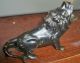 Antique Jennings Brothers Jb Lion Art Statue Sculpture Paperweight Ashtray Tool Metalware photo 6