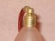 Antique Vtg Pink Frosted Glass Perfume Atomizer Tall Rocket Art Deco Style Perfume Bottles photo 8