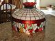 Antique Hanging Stained Glass Lamp Lamps photo 1