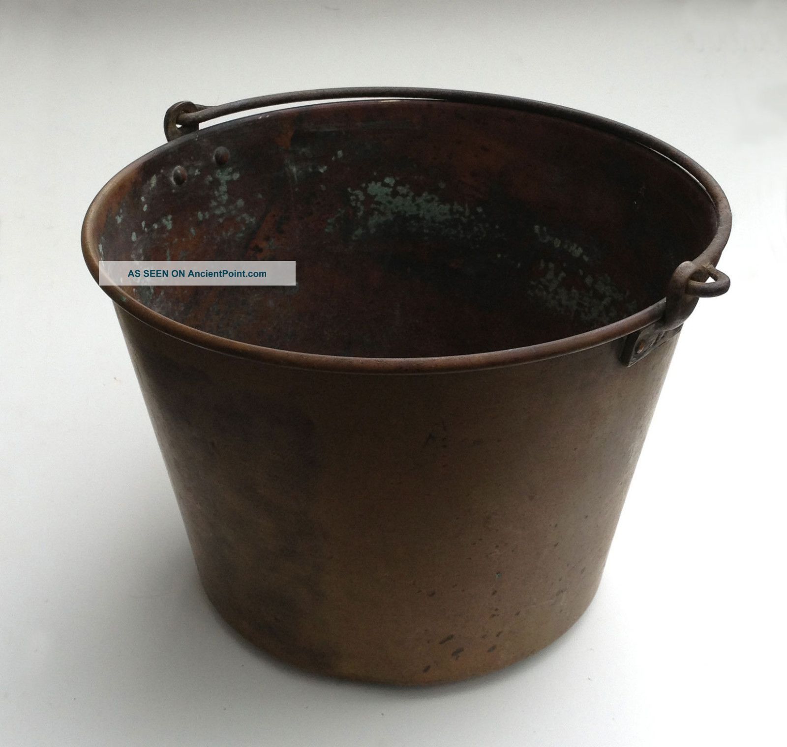 American Brass Kettle Manufacturers 5 Kettle With Iron Handle Metalware photo