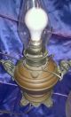Exquisite Antique Electrified Brass Oil Lamp - The Rochester 1886 - Globe Lamps photo 5