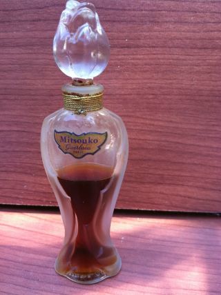 Vintage Guerlain Mitsouko Perfume Parfum Rosebud Stopper photo