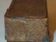Antique Rectangular Wood Snuff Box Snuffbox Hinged Lid Raised Tavern Scene Boxes photo 11