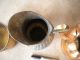 Lot 3 Vintage Vintage Copper Teapot - Pitcher - - Sugar Bowl Metalware photo 3