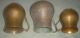 Lot 3 Old Columbian Hand Forged Brass Coffee / Chocolateras - Round Mouthed Pots Metalware photo 2