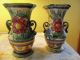 Two Hand Crafted Terracota Italian Vases/ 1920 ' S Tourist Souveniors Vases photo 1