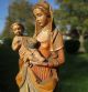Vintage Anri Carved Wood Madonna Mary & Jesus Figurine Sculpture Italy Christian Carved Figures photo 1